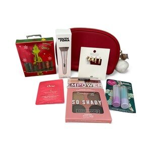 Multiples Makeup Set with Red Bag and Assorted Colors